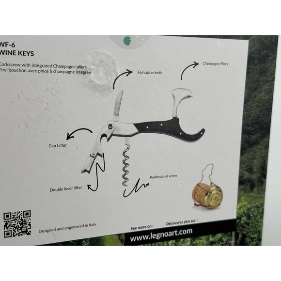 Legnoart Wine Key 4 In 1 Professional Corkscrew (AB) - Picture 6 of 6